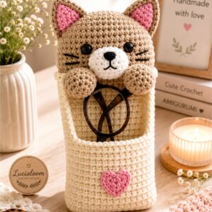 Crochet Cat Glasses Holder Pattern PDF-Amigurumi Eyeglasses Stand