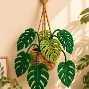 Hanging Basket Monstera Plant Pattern Pdf