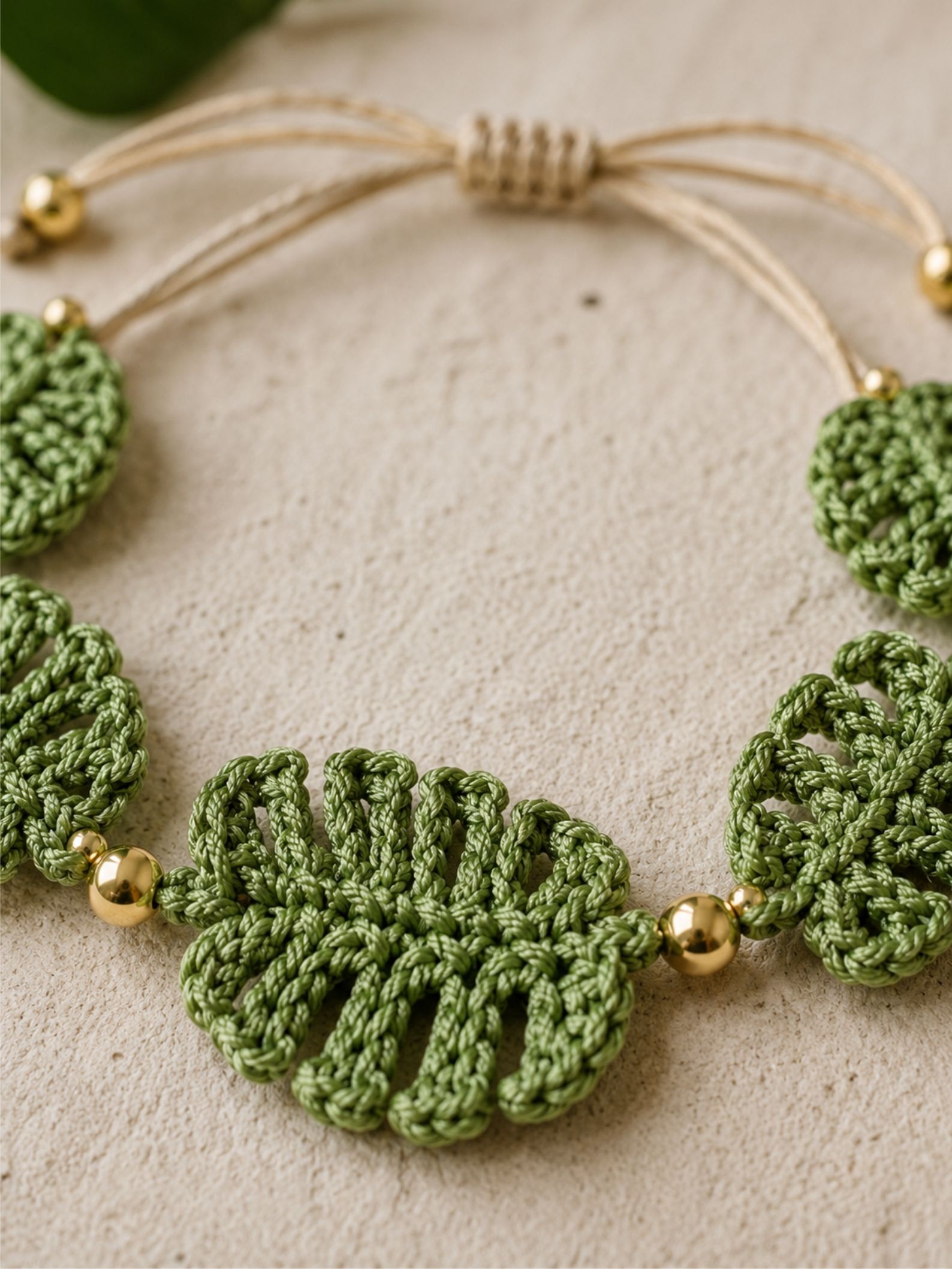 Crochet Leaf Bracelet Pattern PDF, Beginner Crochet Jewelry Tutorial, Adjustable Bracelet Pattern, Boho Leaf Accessory Download - Image 3