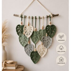 Crochet Monstera Leaf Wall Hanging Pattern