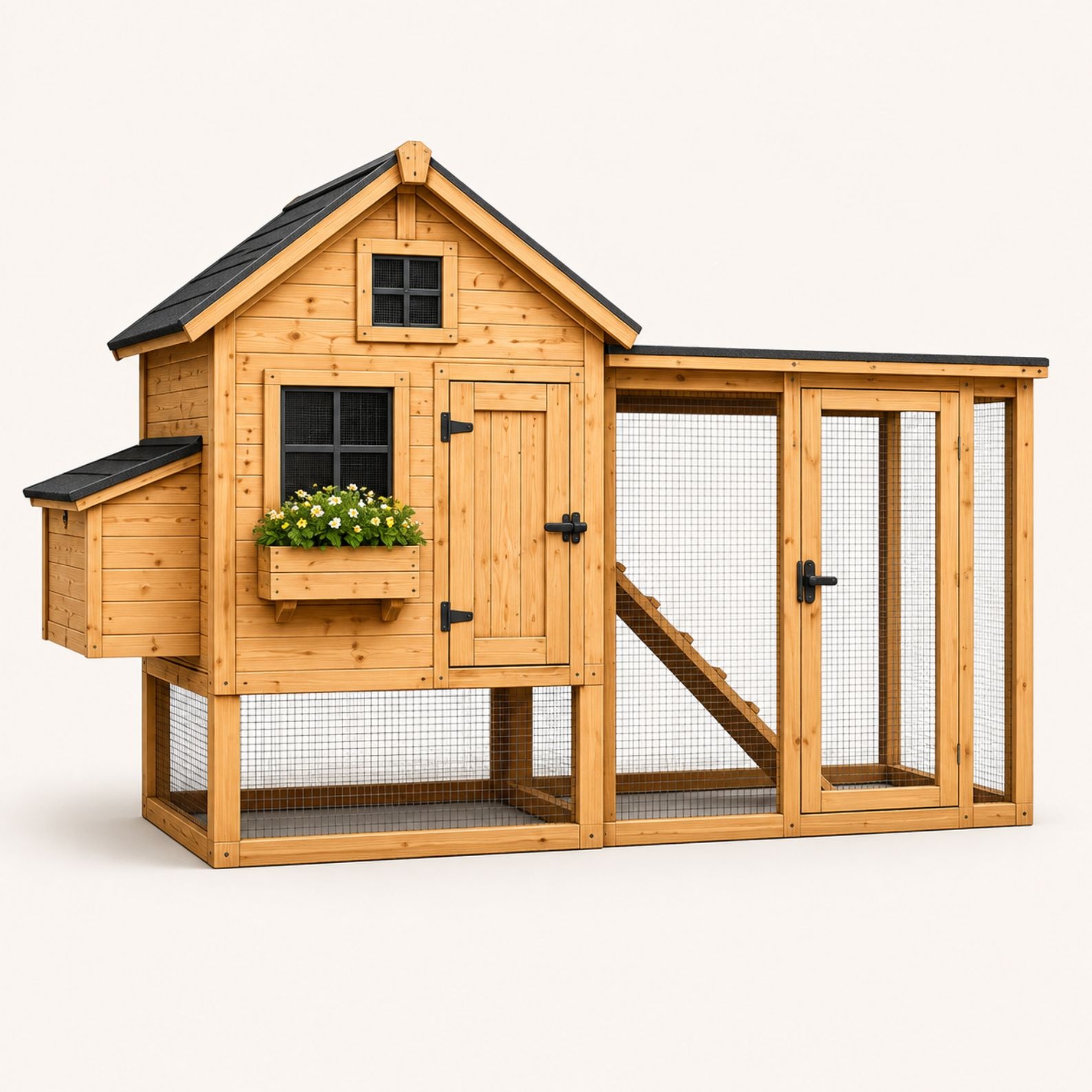 Chicken Coop Plans with Run – DIY Backyard Hen House PDF | Beginner-Friendly Woodworking Plans