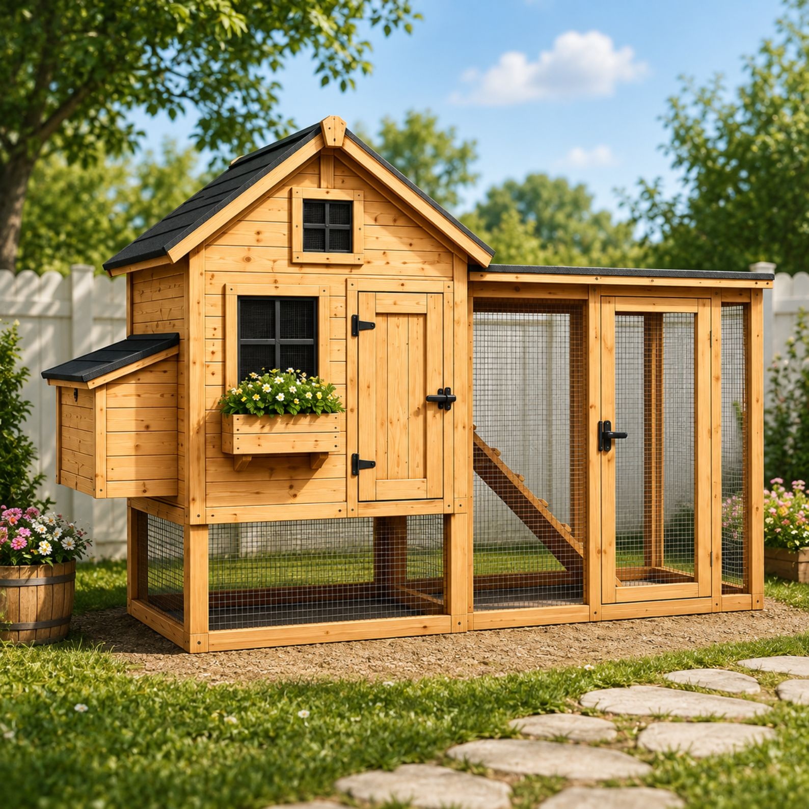Chicken Coop Plans with Run – DIY Backyard Hen House PDF | Beginner-Friendly Woodworking Plans - Image 5