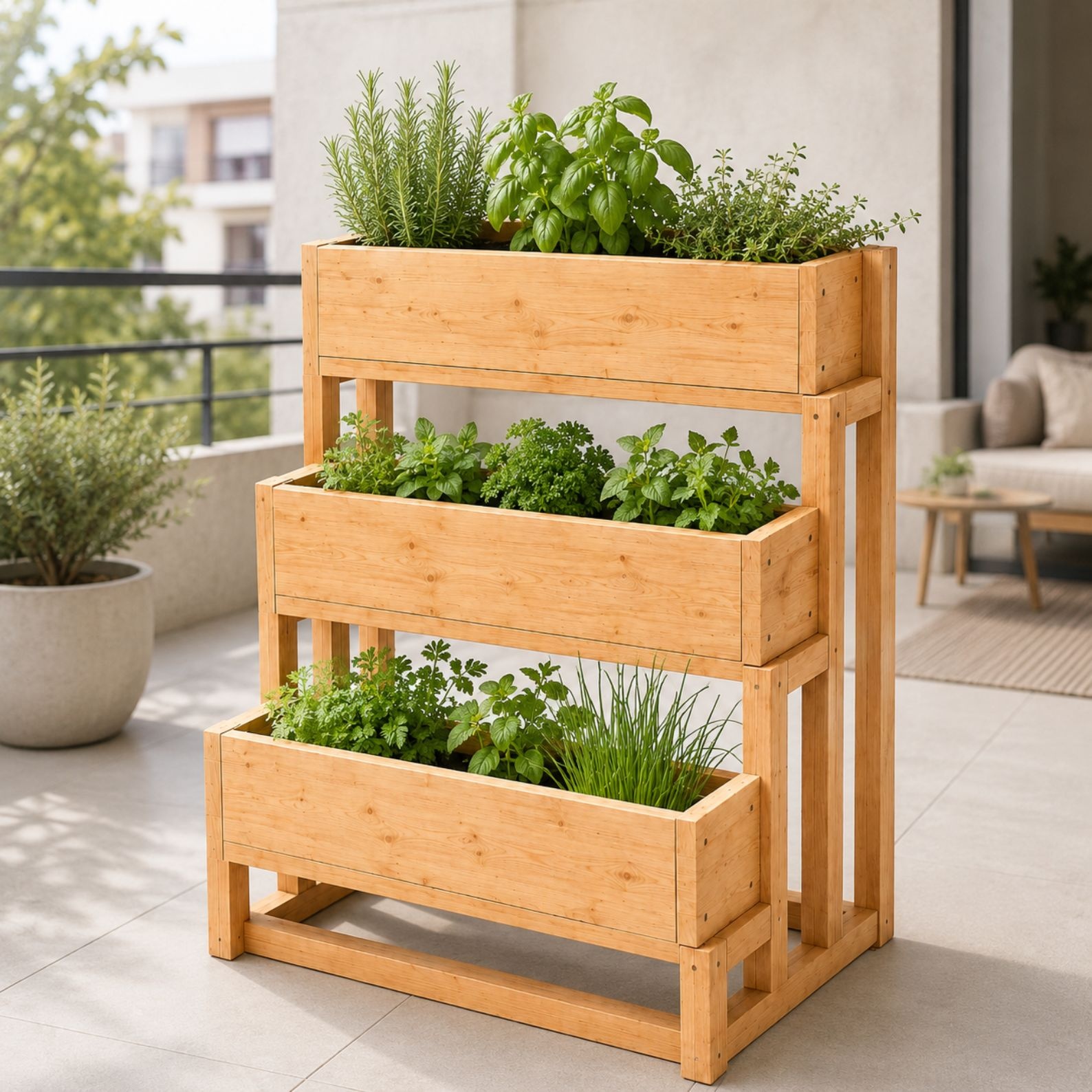 3 Tier Planter Box Plans PDF – DIY Wooden Raised Garden Planter Woodworking Plans - Image 8