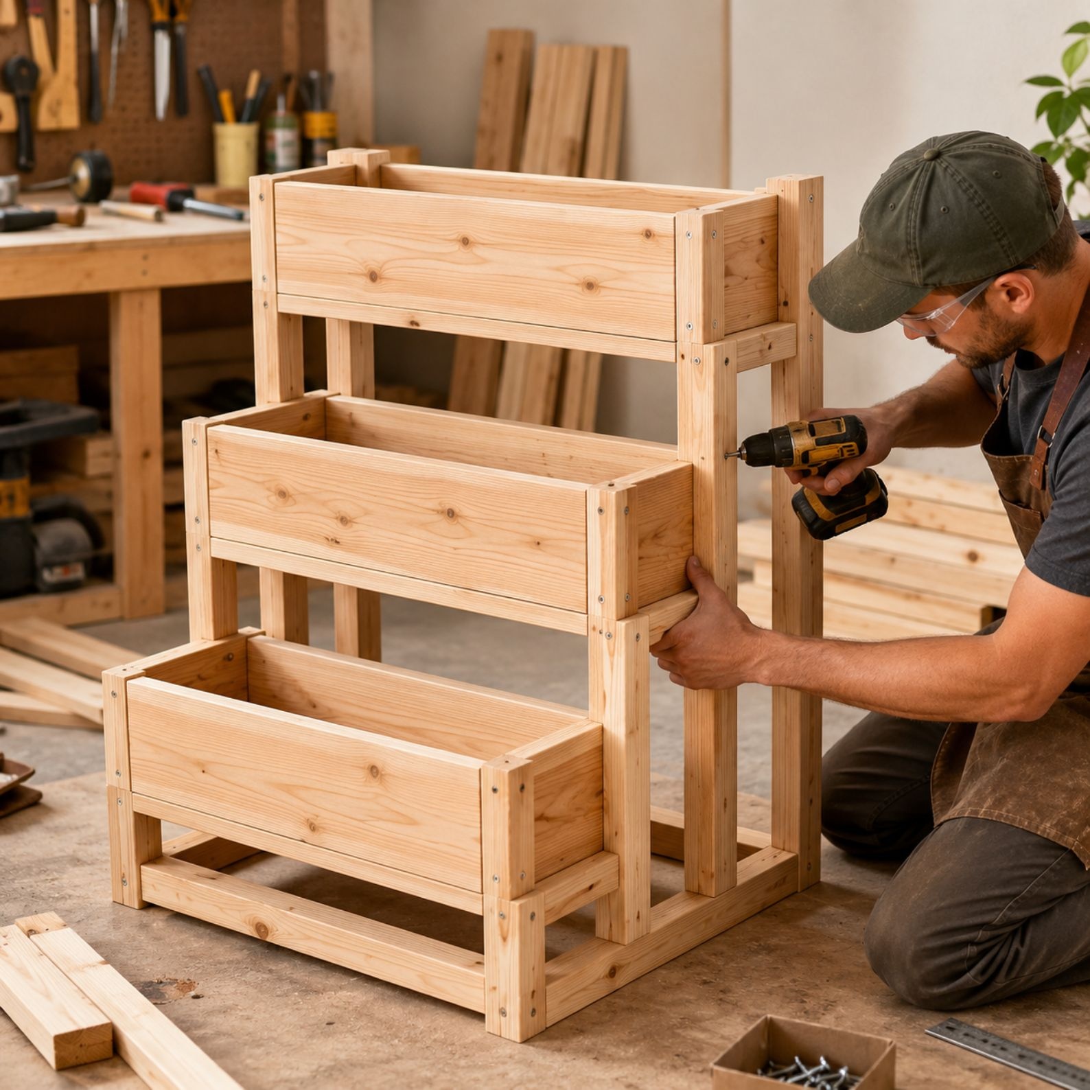 3 Tier Planter Box Plans PDF – DIY Wooden Raised Garden Planter Woodworking Plans - Image 6
