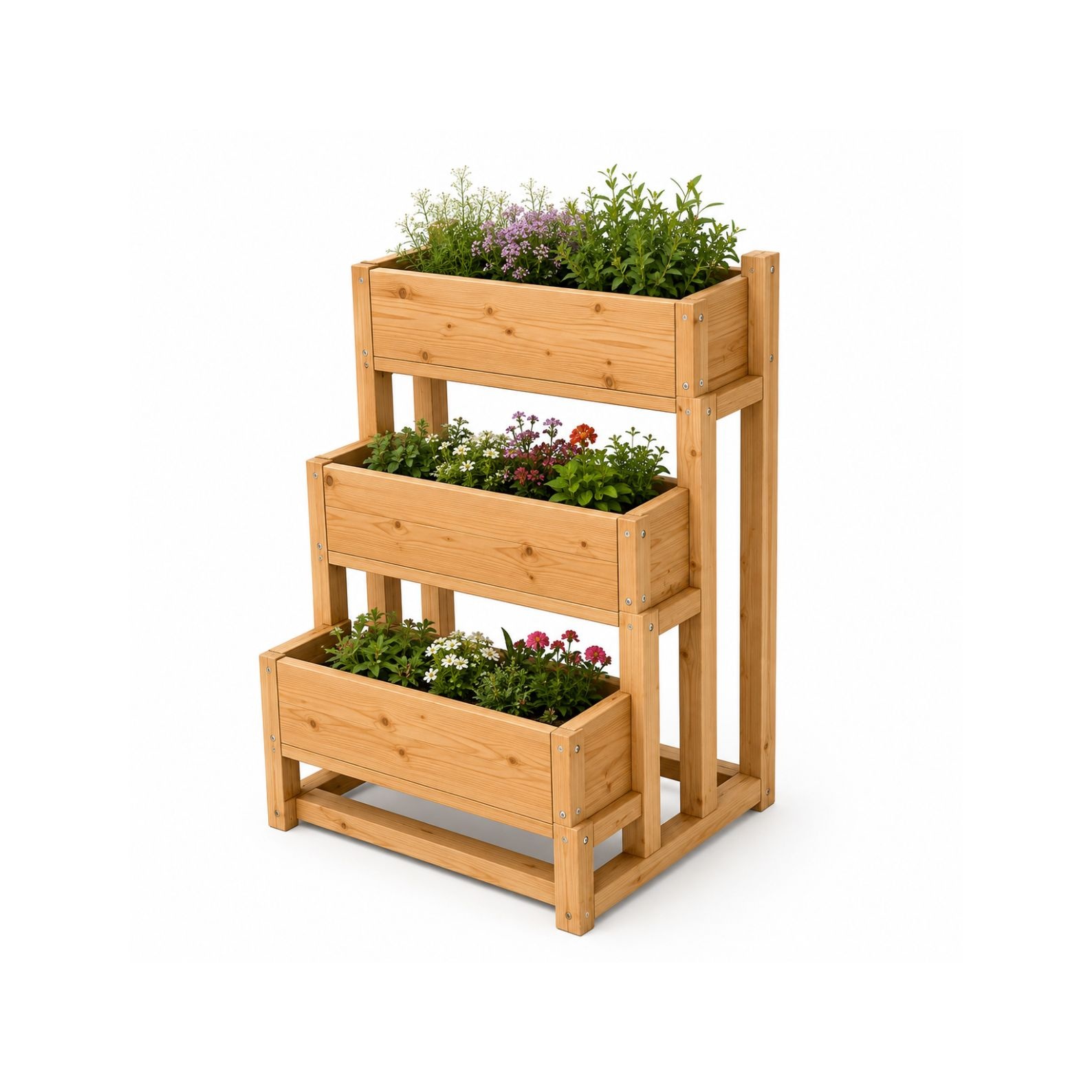 3 Tier Planter Box Plans PDF – DIY Wooden Raised Garden Planter Woodworking Plans - Image 5
